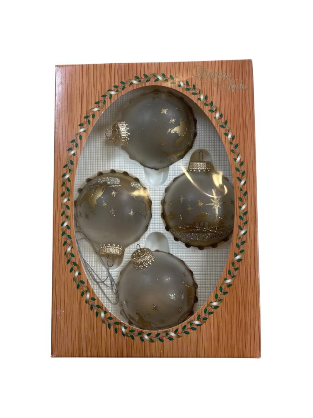 Vintage Christmas Classics Blown Glass Christmas Ornaments Holiday